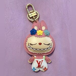LV Labubu Leather Charm